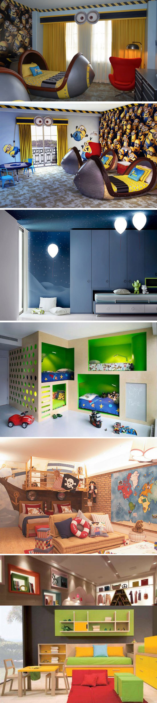 22 Ideias Criativas de quartos infantis que seus filhos irão adorar